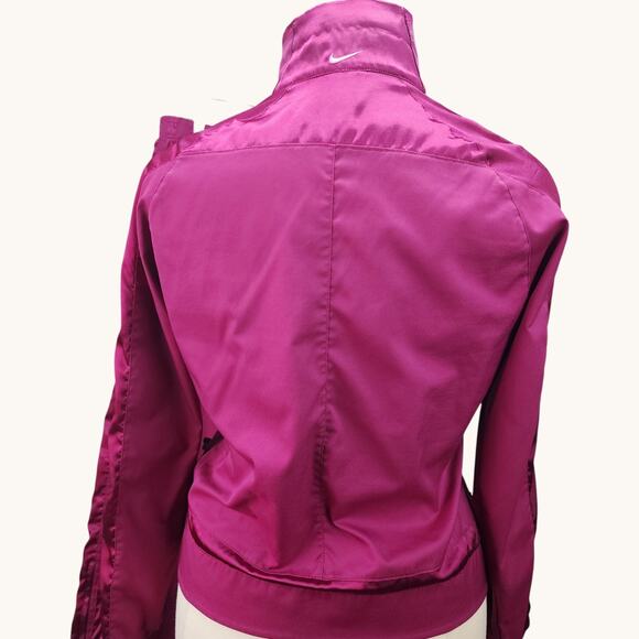 Nike Burgundy Tracksuit Womens Windbreaker XL Jacket + Large Pants Jogging Set - Picture 7 of 16